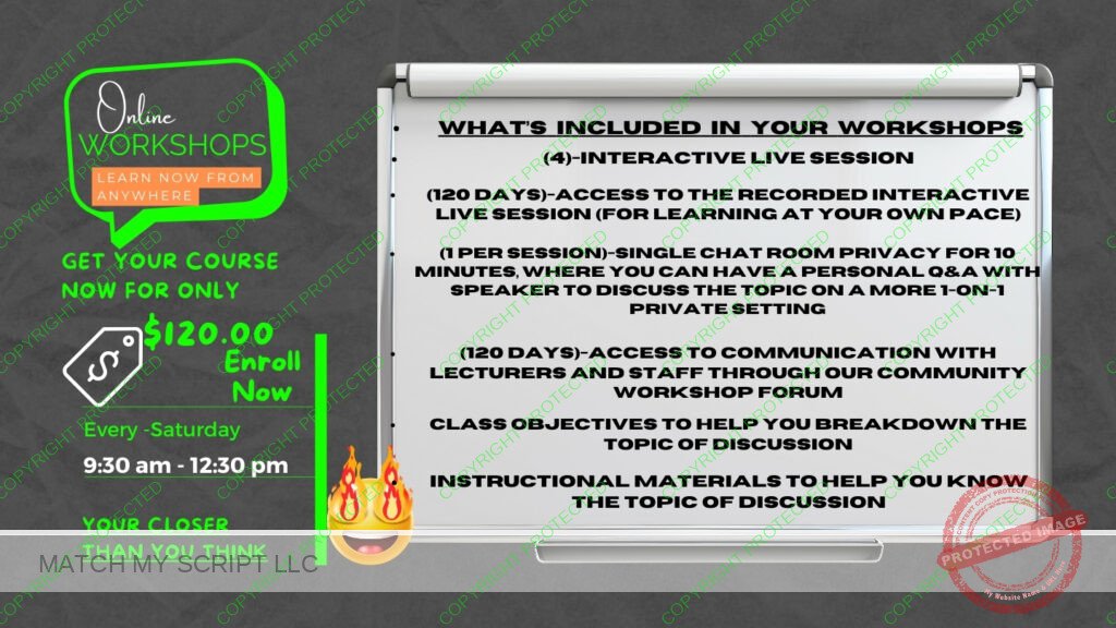 Online Workshop (Learn From Anywhere) *FIRST COME FIRST SERVED (12 Seats)*